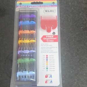 WAHL Hair Clipper Comb Guard Attachments 8 Total with An Organization Case